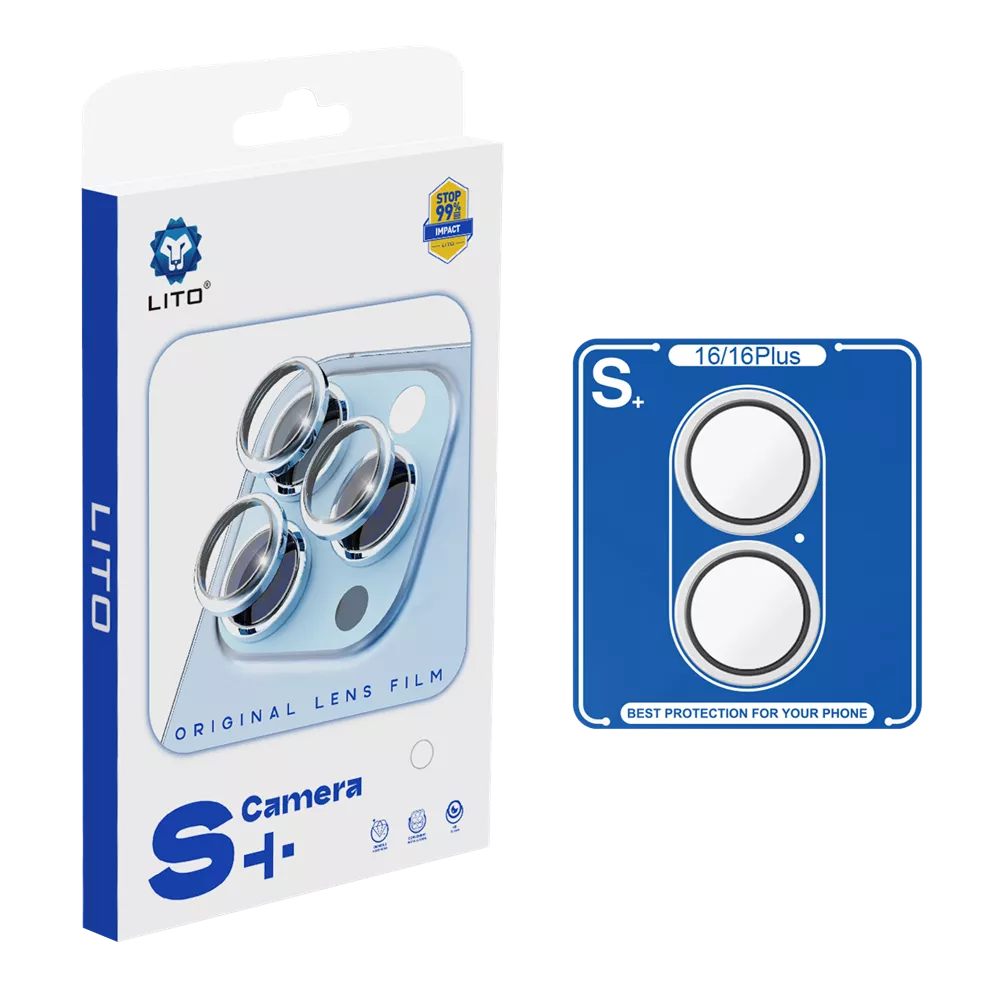 Lito - Individual Camera Ring Glass Protector - Silver — iPhone 16 Pro & 16 Pro Max - iPhone 16 Pro & 16 Pro Max