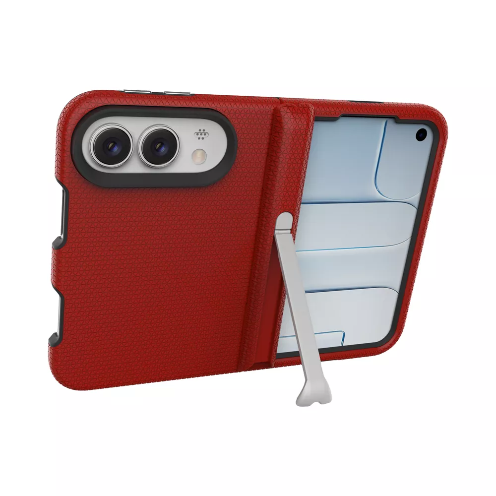 Xquisite ProGrip 4ft Drop Tested Case With Magsafe & Hinge Protection & Kickstand - Red — iPhone Duo