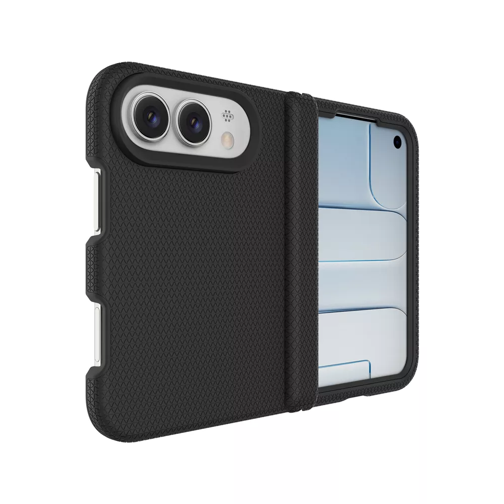 Xquisite ProGrip 4ft Drop Tested Case With Magsafe & Hinge Protection - Black — iPhone Duo